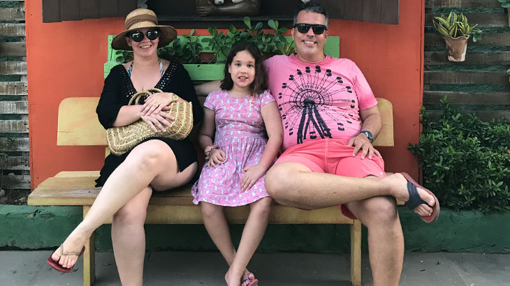 Passeio no Centro de Porto de Galinhas com a família